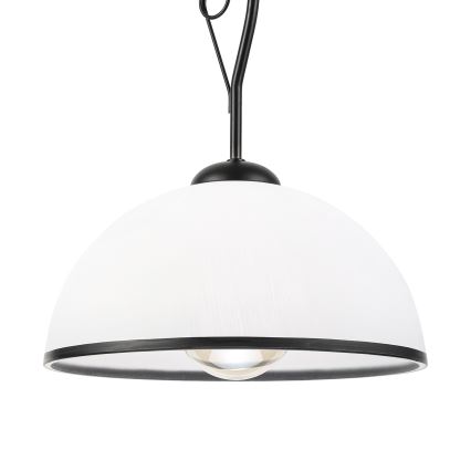 Lustră pe tijă RETRO 1xE27/60W/230V negru/alb