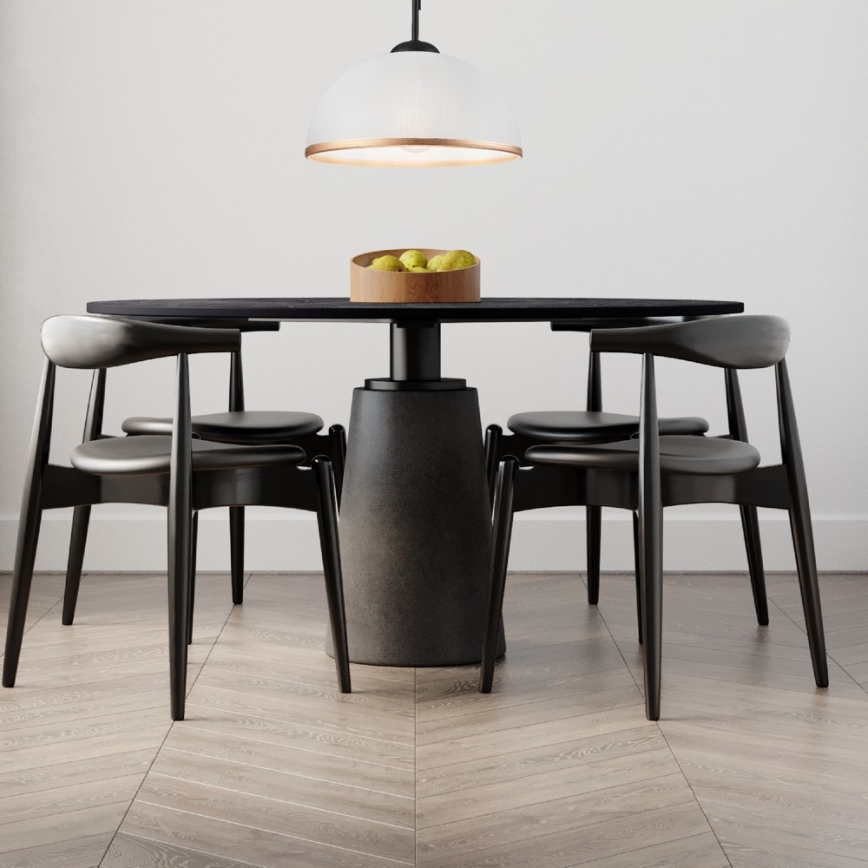 Lustră pe tijă RETRO 1xE27/60W/230V negru