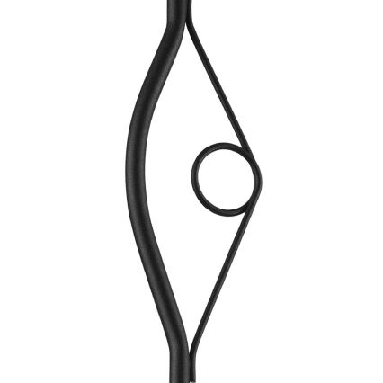 Lustră pe tijă RETRO 1xE27/60W/230V negru