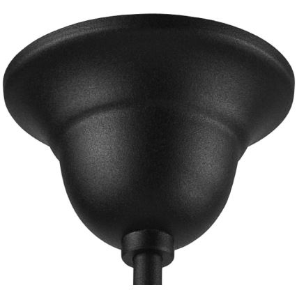 Lustră pe tijă RETRO 1xE27/60W/230V negru