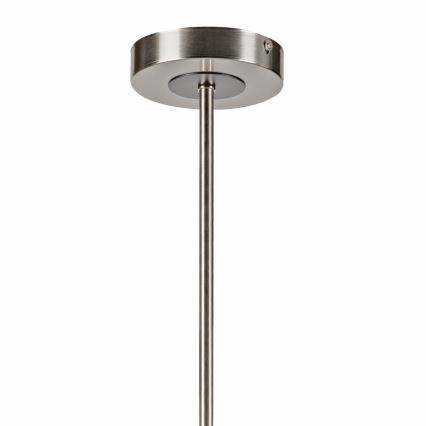 Lustră pe tijă ROLLO 8xE14/5W/230V crom mat/fumuriu