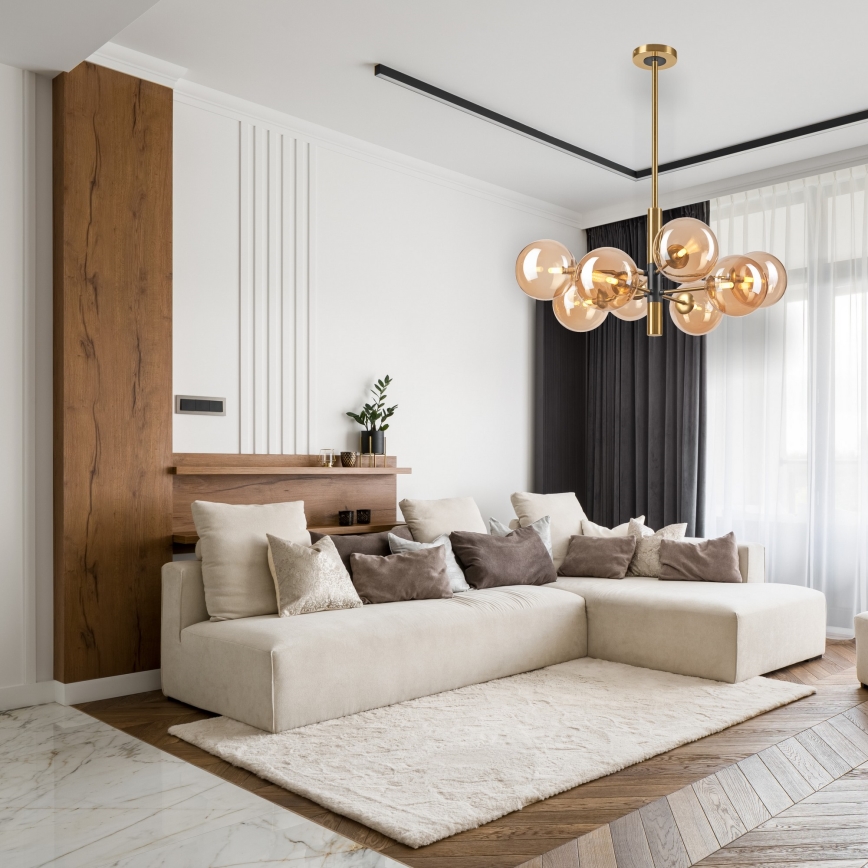 Lustră pe tijă ROLLO 8xG9/5W/230V