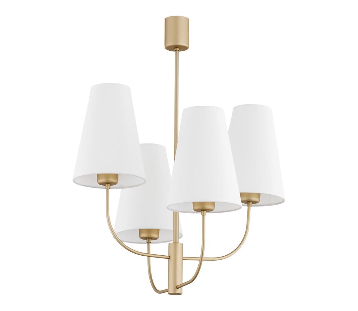 Lustră pe tijă SAFIANO 4xE27/15W/230V auriu Argon 1821