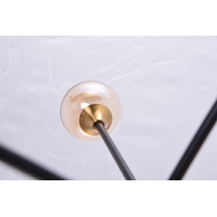 Lustră pe tijă SOLEN 6xG9/30W/230V neagră/aurie Azzardo AZ4700