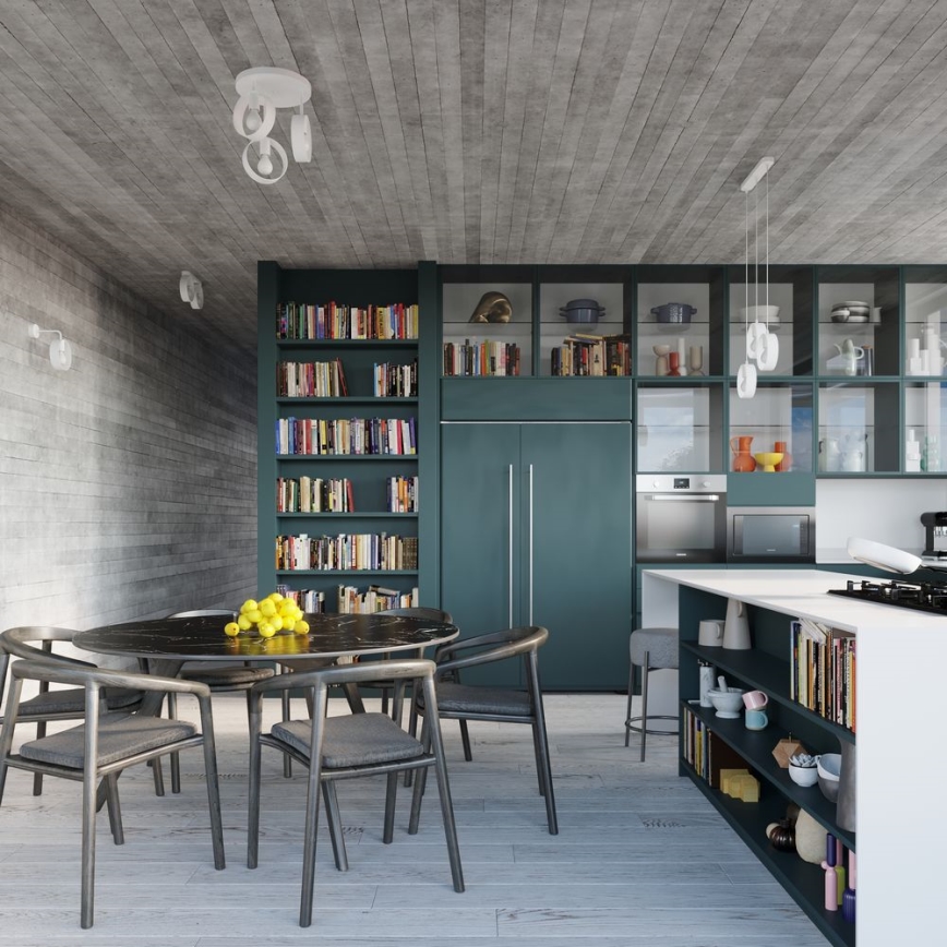 Lustră pe tijă TITRAN 3xE27/60W/230V albă