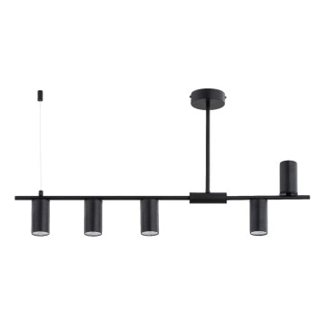 Lustră pe tijă URANOS 5xGU10/10W/230V, negru
