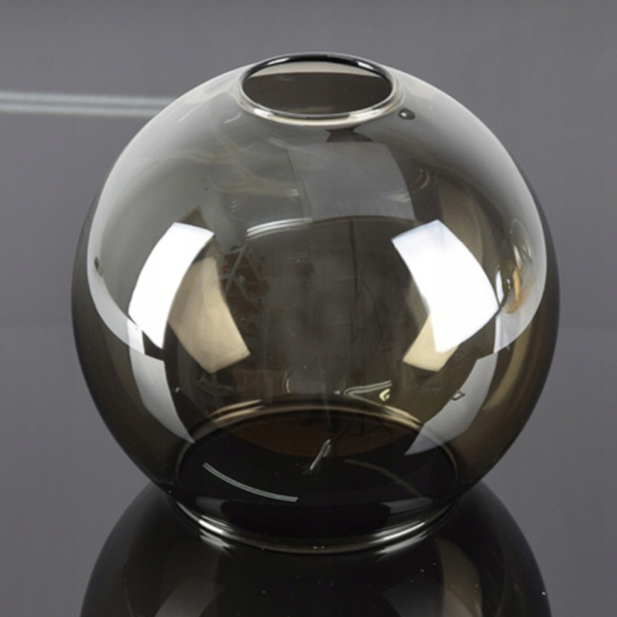 Lustră pe tijă VASCO 4xE27/60W/230V negru/negru fumuriu