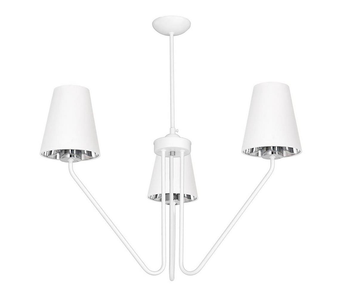 Lustră pe tijă VICTORIA 3xE27/60W/230V alb