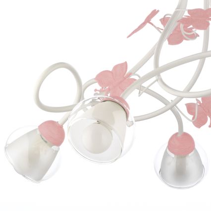 Lustră pentru copii BUTTERFLY 5xE14/6W/230V ONLI