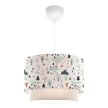 Lustră pentru copii CANDY 1xE27/40W/230V alb/multicolor