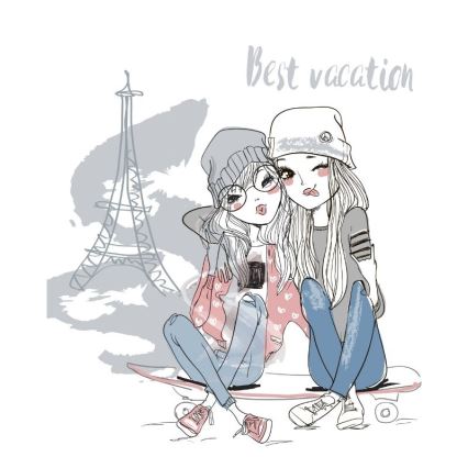 Lustră pentru copii GIRLS VIBES 1xE27/60W/230V, diametru 40 cm, Paris