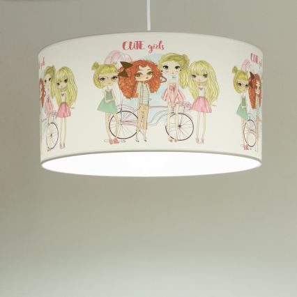 Lustră pentru copii GIRLS VIBES 1xE27/60W/230V Ø 40 cm pentru fete