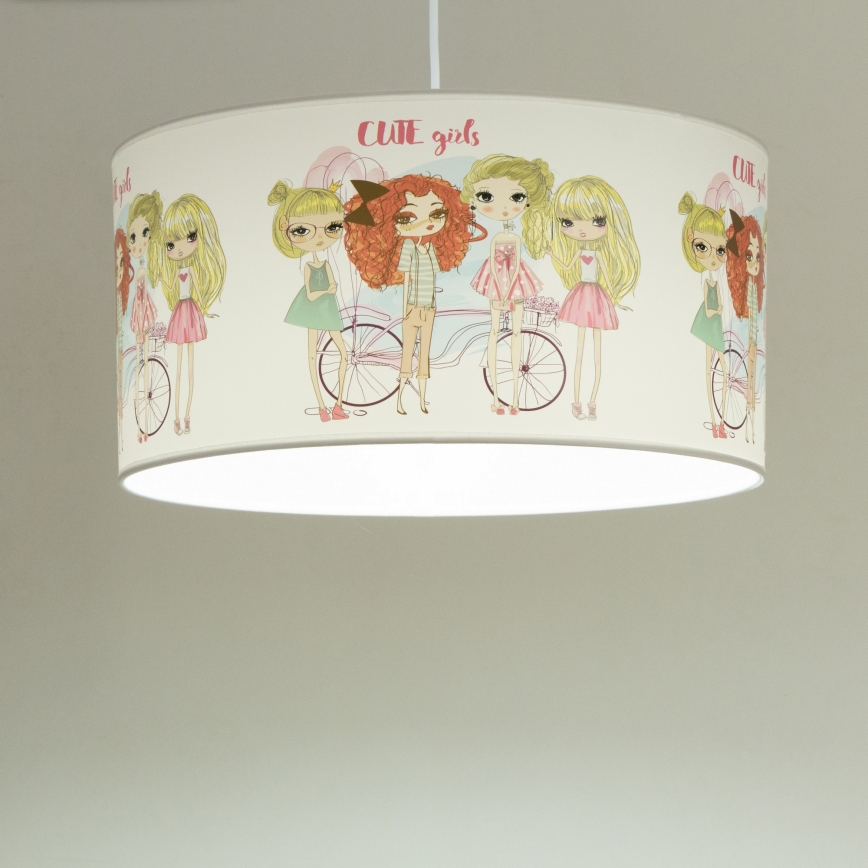 Lustră pentru copii GIRLS VIBES 1xE27/60W/230V Ø 40 cm pentru fete