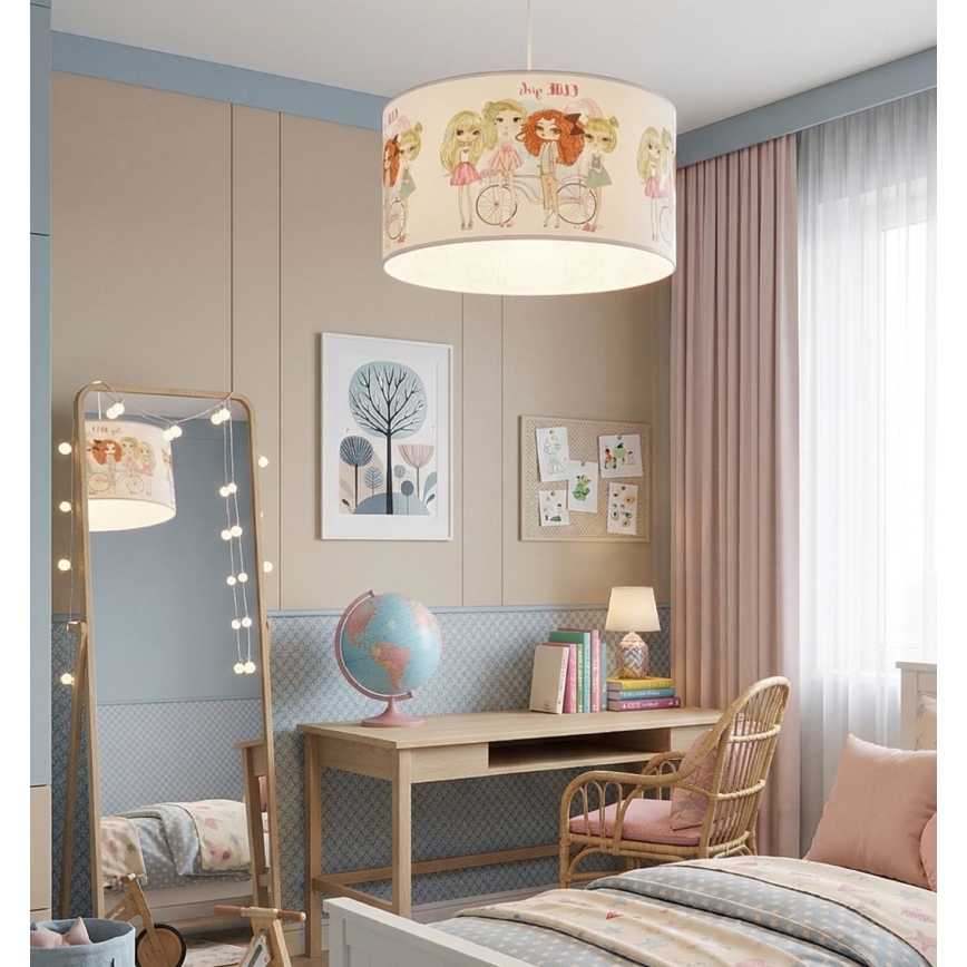 Lustră pentru copii GIRLS VIBES 1xE27/60W/230V Ø 40 cm pentru fete