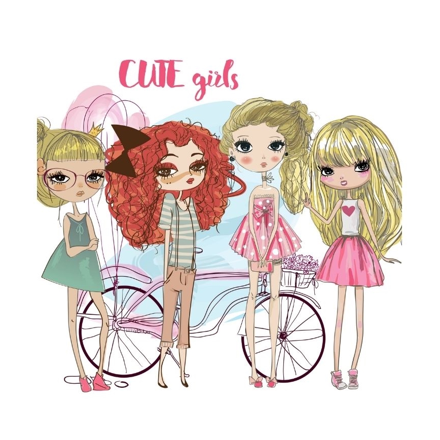 Lustră pentru copii GIRLS VIBES 1xE27/60W/230V Ø 40 cm pentru fete