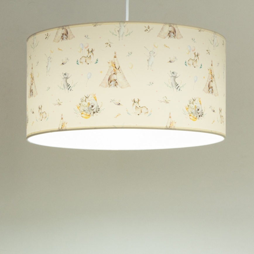 Lustră pentru copii KIDS ROOM, 1xE27/60W/230V, diametru 40 cm, cu animale
