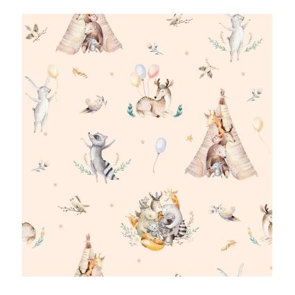 Lustră pentru copii KIDS ROOM, 1xE27/60W/230V, diametru 40 cm, cu animale