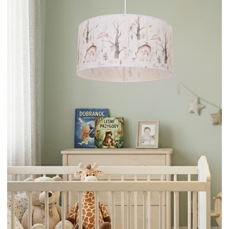 Lustră pentru copii Kids Room 1xE27/60W/230V Ø 40 cm, cu animale