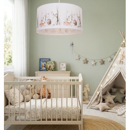 Lustră pentru copii KIDS ROOM 1xE27/60W/230V Ø 40 cm - cu animăluțe