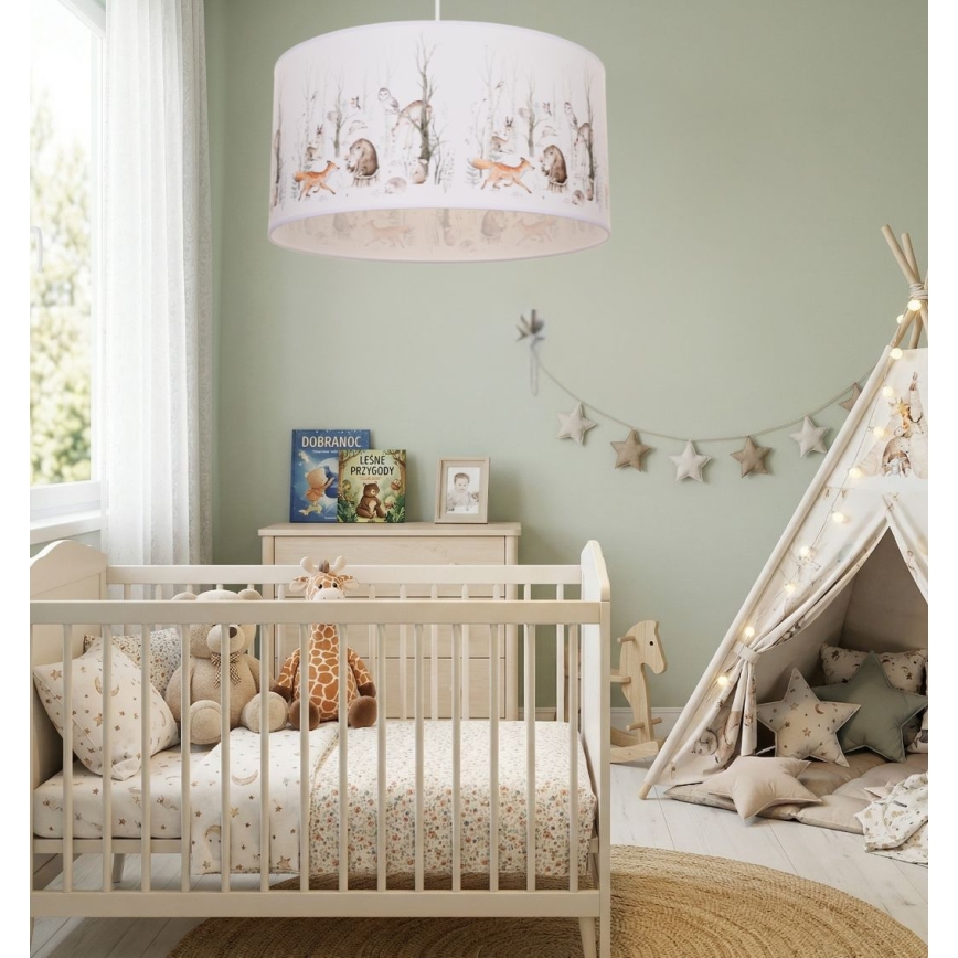 Lustră pentru copii KIDS ROOM 1xE27/60W/230V Ø 40 cm - cu animăluțe
