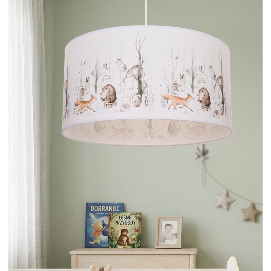 Lustră pentru copii KIDS ROOM 1xE27/60W/230V Ø 40 cm - cu animăluțe