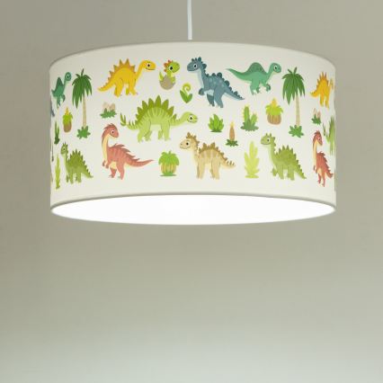 Lustră pentru copii KIDS ROOM 1xE27/60W/230V Ø 40 cm - dinozaur