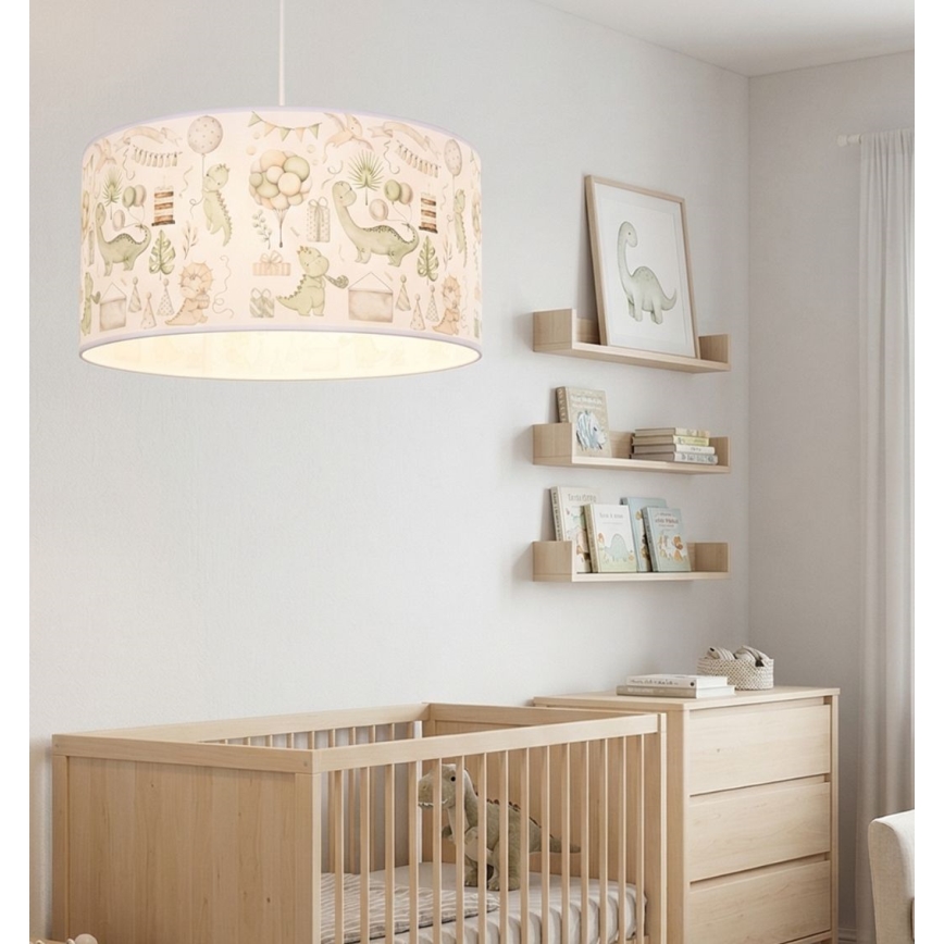 Lustră pentru copii KIDS ROOM, 1xE27/60W/230V, Ø 40 cm, dinozaur