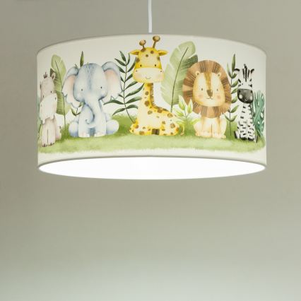 Lustră pentru copii KIDS ROOM 1xE27/60W/230V Ø 40 cm junglă
