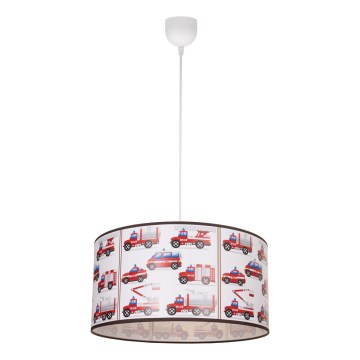 Lustră pentru copii KIDS ROOM, 1xE27/60W/230V, Ø 40 cm, Pompieri