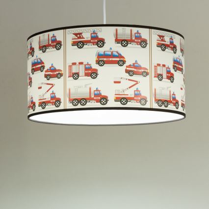 Lustră pentru copii KIDS ROOM, 1xE27/60W/230V, Ø 40 cm, Pompieri