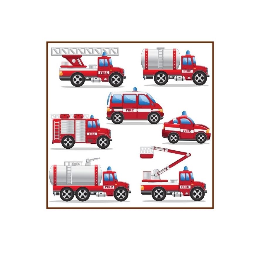 Lustră pentru copii KIDS ROOM, 1xE27/60W/230V, Ø 40 cm, Pompieri