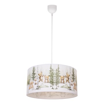Lustră pentru copii KIDS ROOM, Ø 40 cm, 1xE27/60W/230V, cu animale