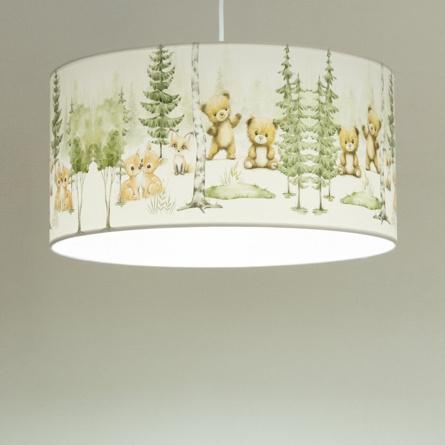 Lustră pentru copii KIDS ROOM, Ø 40 cm, 1xE27/60W/230V, cu animale