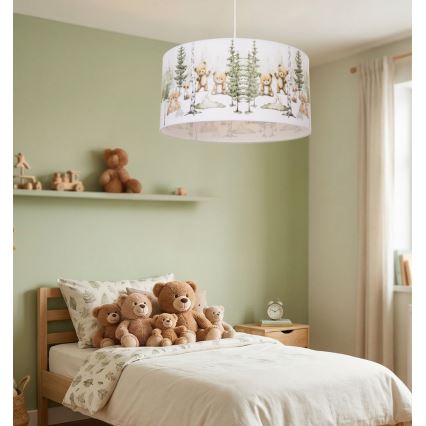 Lustră pentru copii KIDS ROOM, Ø 40 cm, 1xE27/60W/230V, cu animale