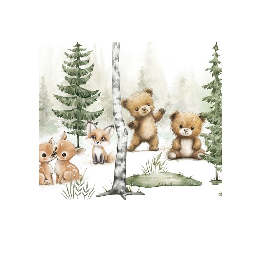 Lustră pentru copii KIDS ROOM, Ø 40 cm, 1xE27/60W/230V, cu animale