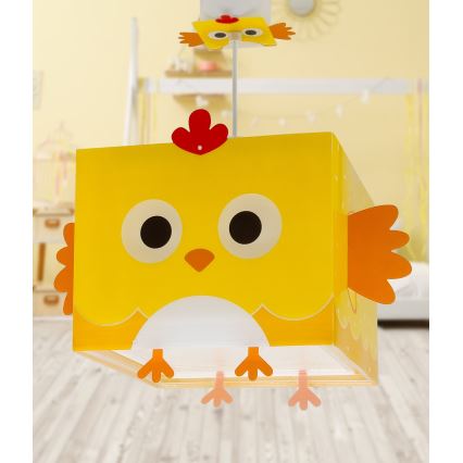 Lustră pentru copii LITTLE CHICKEN 1xE27/15W/230V Dalber 64642