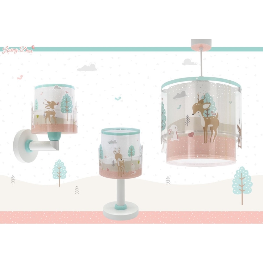 Lustră pentru copii LOVING DEER 1xE27/60W/230V Dalber 61272