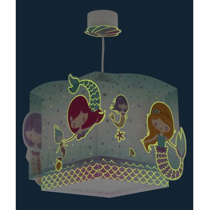 Lustră pentru copii MERMAIDS 1xE27/60W/230V Dalber 63442