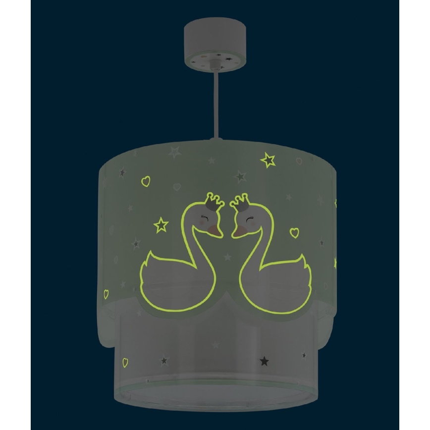 Lustră pentru copii SWEET LOVE 1xE27/60W/230V verde Dalber 61712H