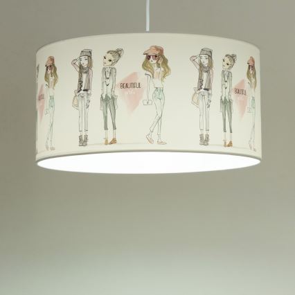 Lustră pentru fete GIRLS VIBES, 1xE27/60W/230V, Ø 40 cm