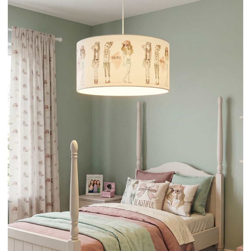 Lustră pentru fete GIRLS VIBES, 1xE27/60W/230V, Ø 40 cm