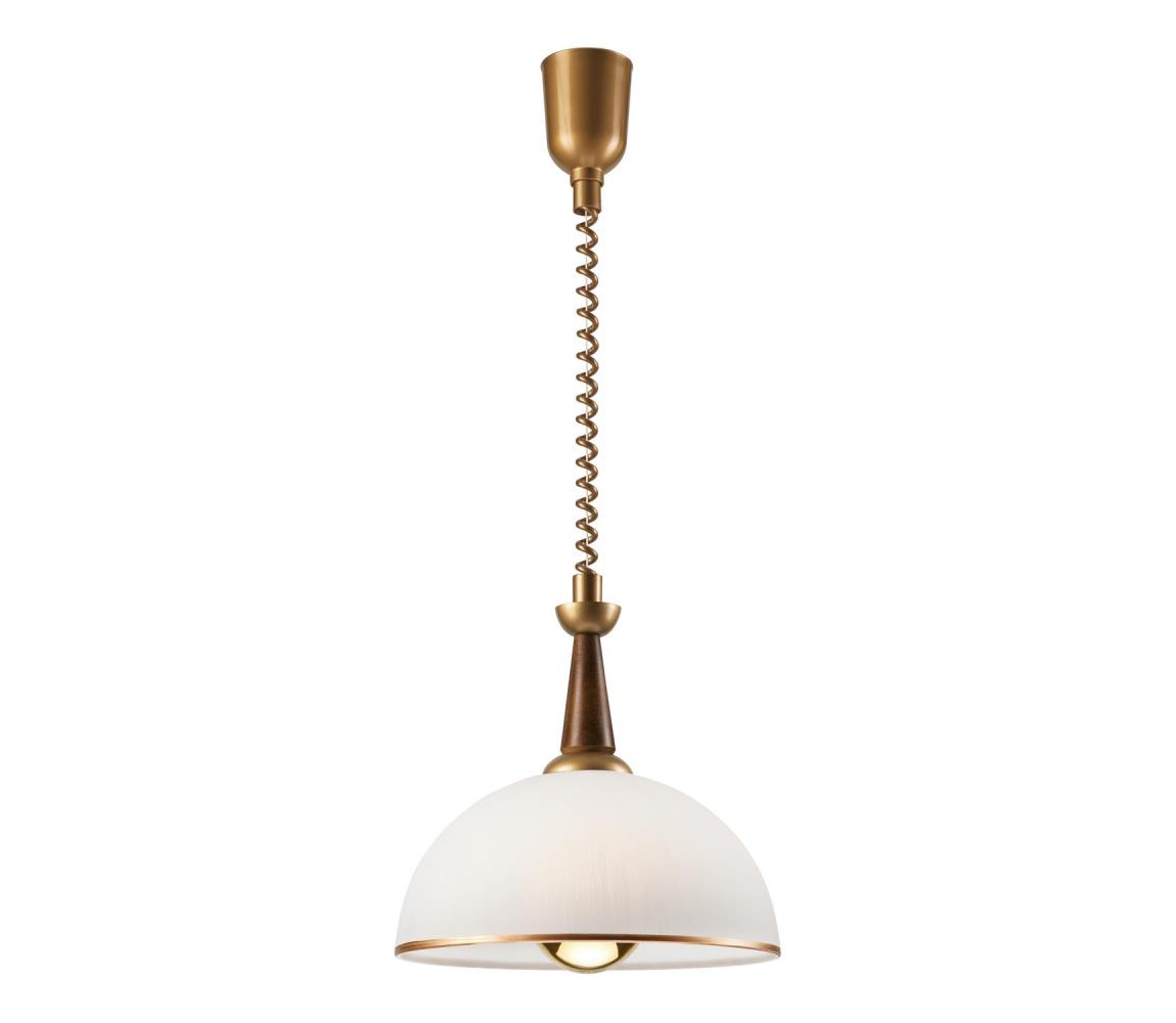 Lustră reglabilă CHIARA 1xE27/60W/230V maro/fag