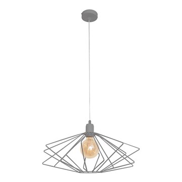 Lustra SATURN 1xE27/15W/230V gri