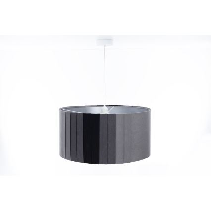 Lustră STRIPES cu cablu, 1xE27/60W/230V, Ø 60 cm, gri