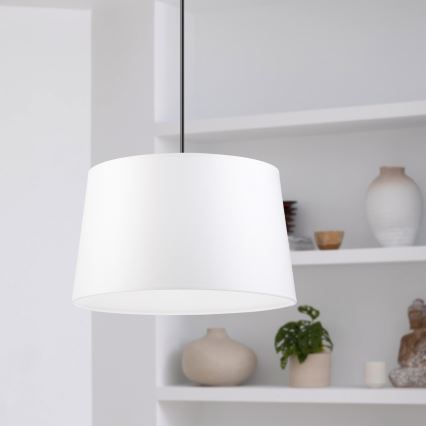 Lustră suspendată AIDA pe cablu, 1xE27, 60W, 230V, Ø 35 cm, stejar/nuc/alb