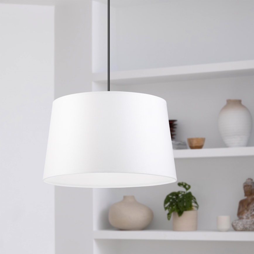Lustră suspendată AIDA pe cablu, 1xE27, 60W, 230V, Ø 35 cm, stejar/nuc/alb