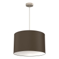 Lustră suspendată ARDEN pe cablu 1xE27/15W/230V Ø 40 cm bej/maro