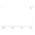 Lustră suspendată AURA 4xGX53/10W/230V, albă
