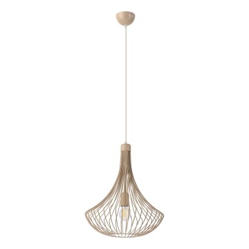 Lustră suspendată BALERINA pe cablu 1xE27/15W/230V bej