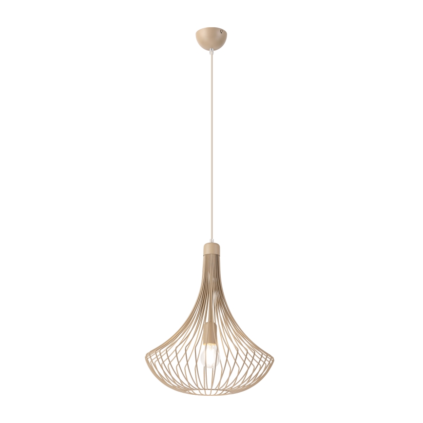 Lustră suspendată BALERINA pe cablu 1xE27/15W/230V bej